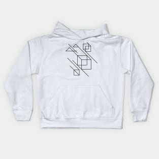 geometric squares Kids Hoodie